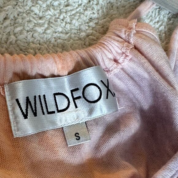 Wildfox jumpsuit Womens size small zoe tie dye in solar wash Cotton Boho Lounge - Picture 12 of 13